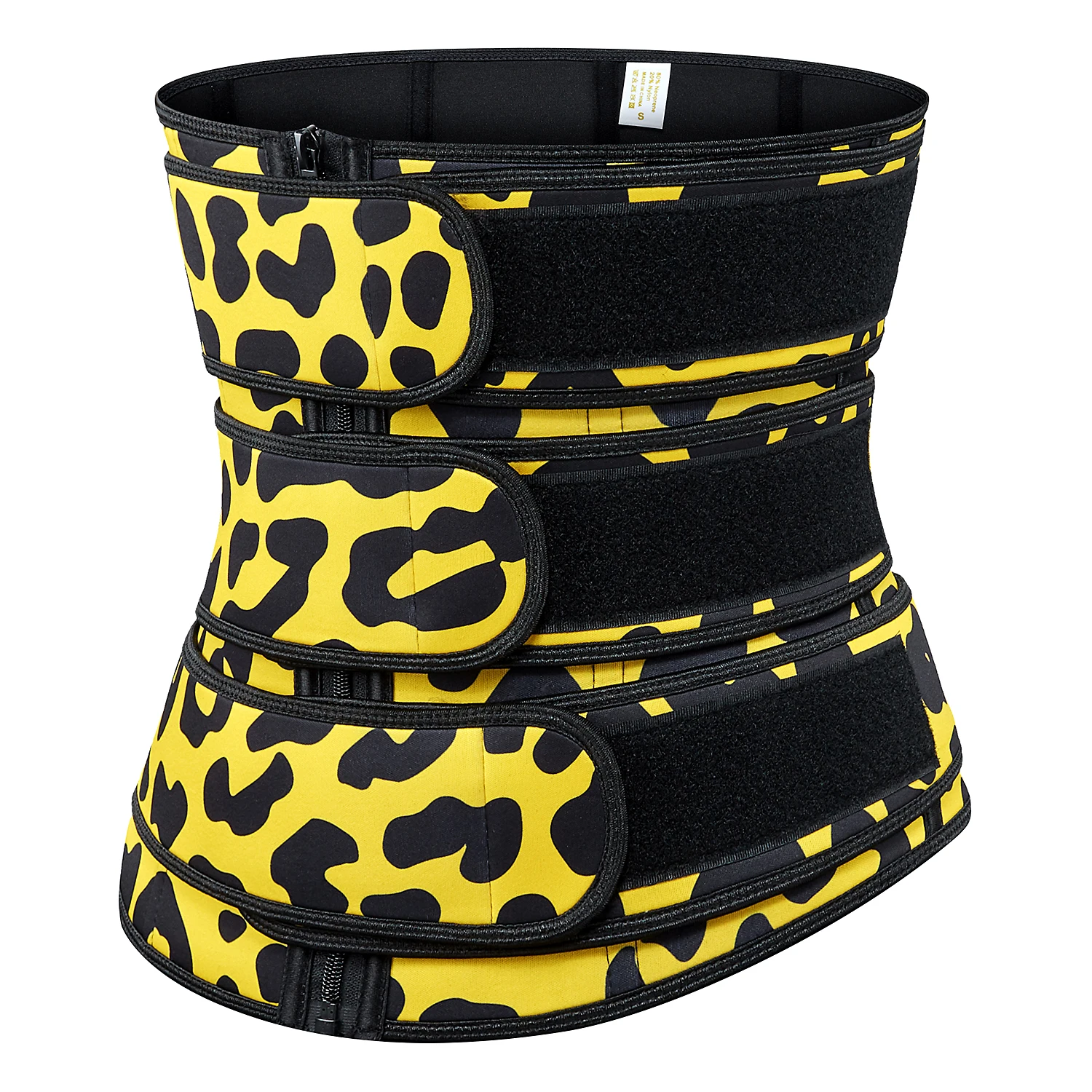 

2020 New Printing Logo Private Label Women Slimming Workout Compression 3 Belts Neoprene Waist Trainer, 4 colors