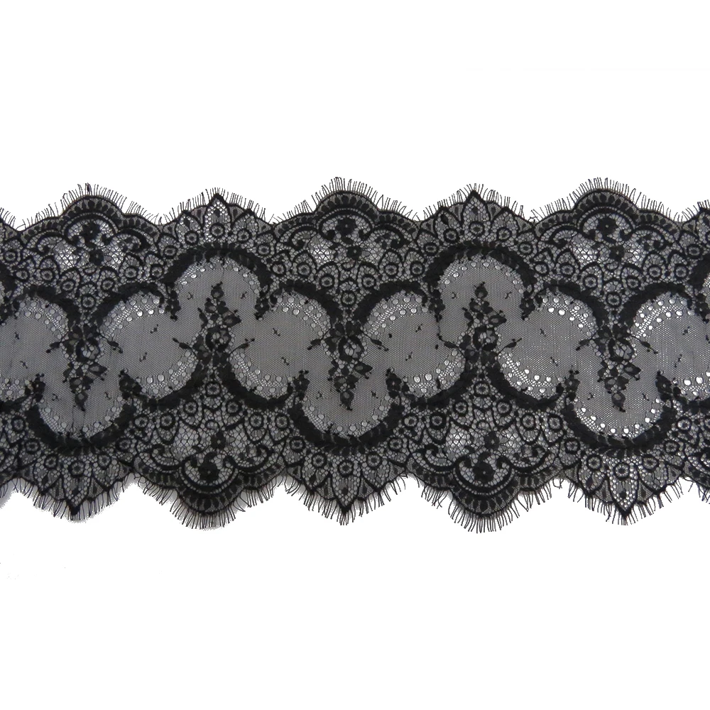 24.5cm Ladies fashion cheap eyelash lace trim wholesale for garment
