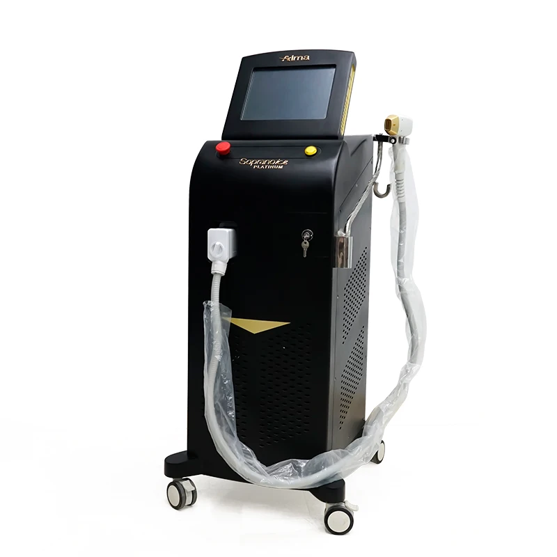 

Japan Compressor Cooling 808 Diode Soprano Permanent Ice Platinum Depilation CE Approved Hair Removal Machine Alma Laser