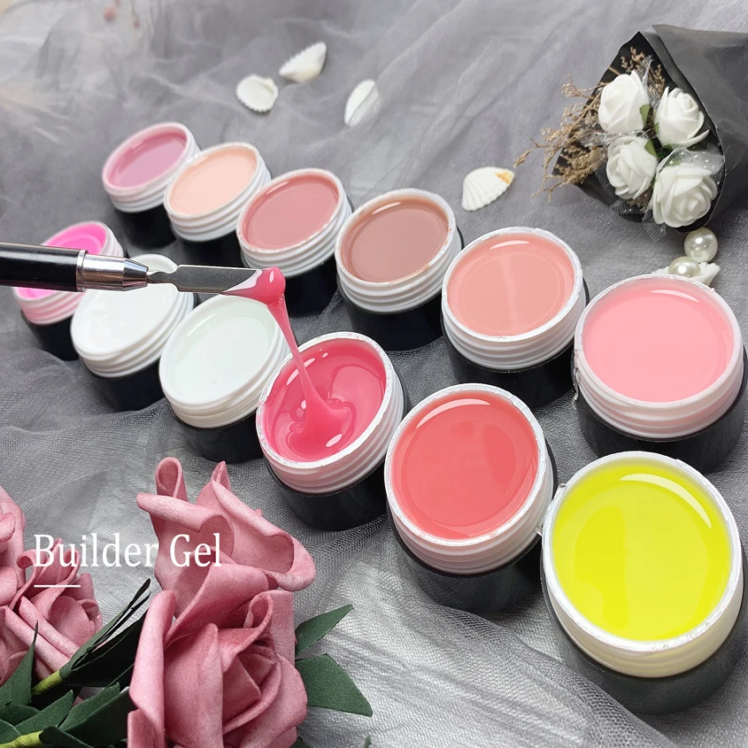 

private label long lasting uv led nail extension builder Extend gel, 12 colors