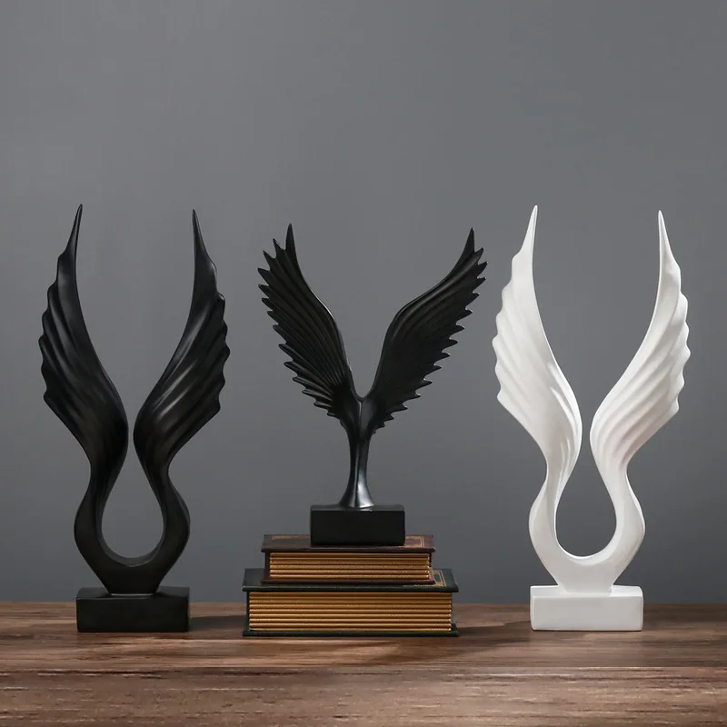

Wholesale North European American Style Modern Creative Resin Wings Spreading Animal Ornaments Accessories Home Decoration