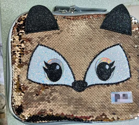 

NEW sequins girl lunch bag lovely tote bag, Custom made