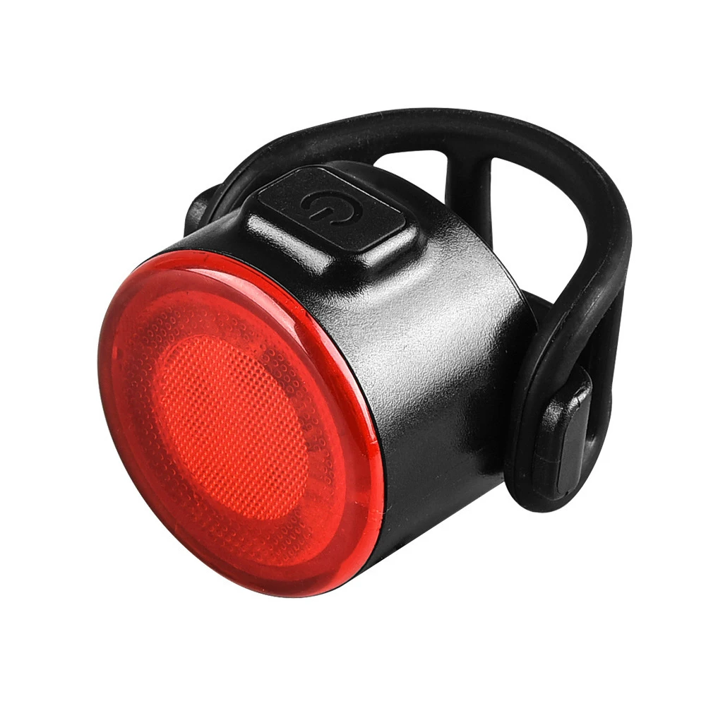 

Hot Sale Outdoor Portable Bike Accessories High Waterproof Super Bright Smart Warning USB Rechargeable Led Bicycle Light, Black