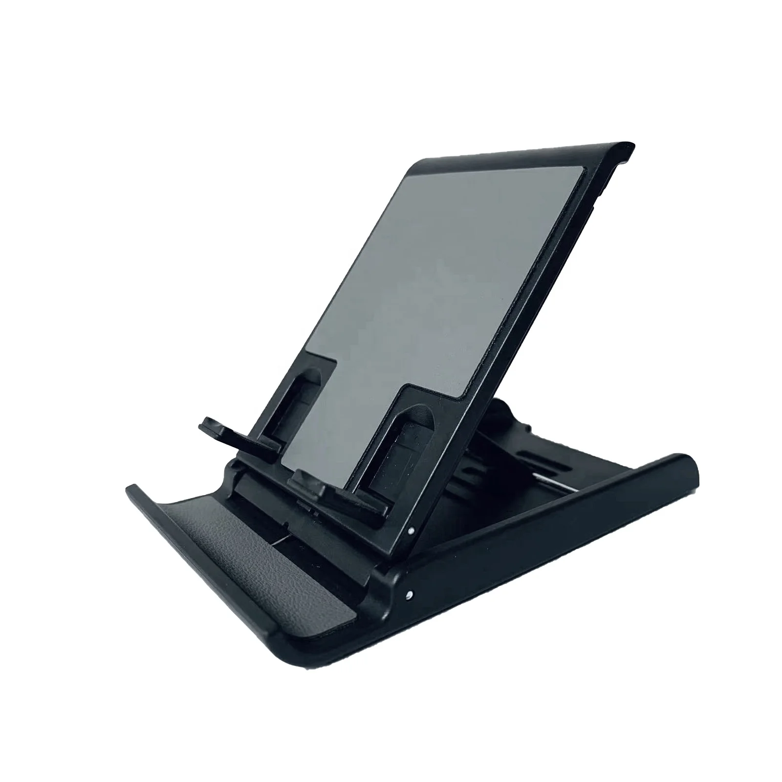 

Custom Logo Print Mobile Phone Accessories Abs PU Universal Portable Desk Cell Phone Holder