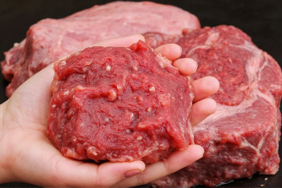 Different beef cuts labeled for boiling