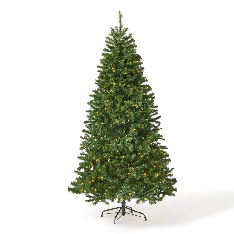 

Free shipping within the U.S. 7-foot Noble Fir Pre-Lit Clear LED Hinged Artificial Christmas Tree