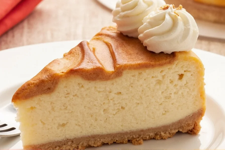 Sliced cinnamon bun cheesecake showing perfect swirl pattern with cream cheese glaze drizzle on white plate