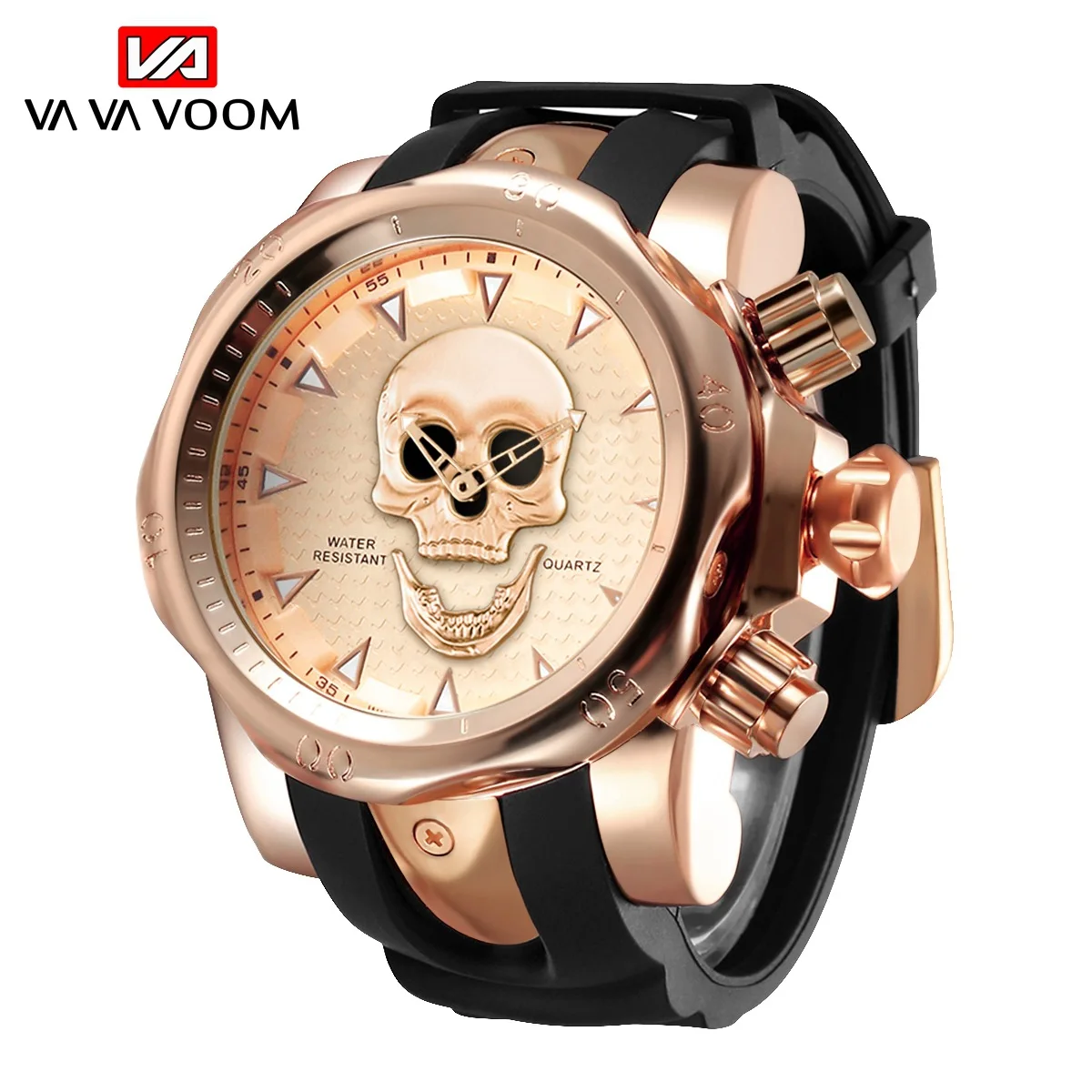 

watch skull men skeletor quartz watch leather strap fashion cool boy wristwatch drop shipping