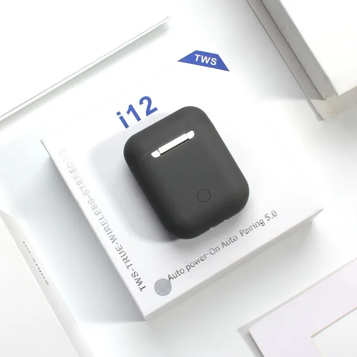 I12 TWS 2019 Hot Earphone Hands Free touch Control i12 earbuds bluetooths TWS for iphone X auto pairing wireless headphones i12