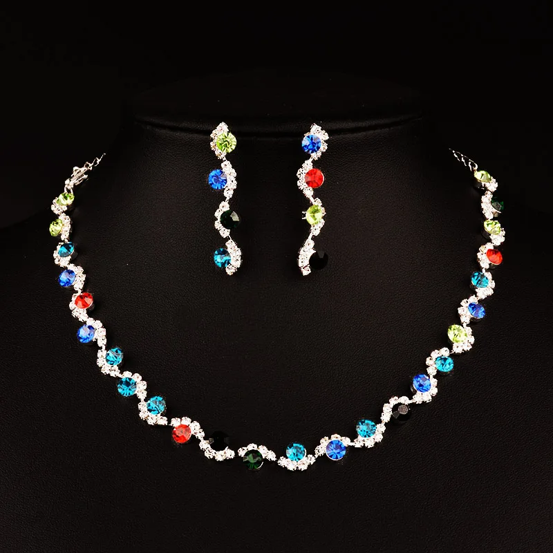 

2021 New design wholesale american diamond jewelry trendy jewelry set, Avaliable