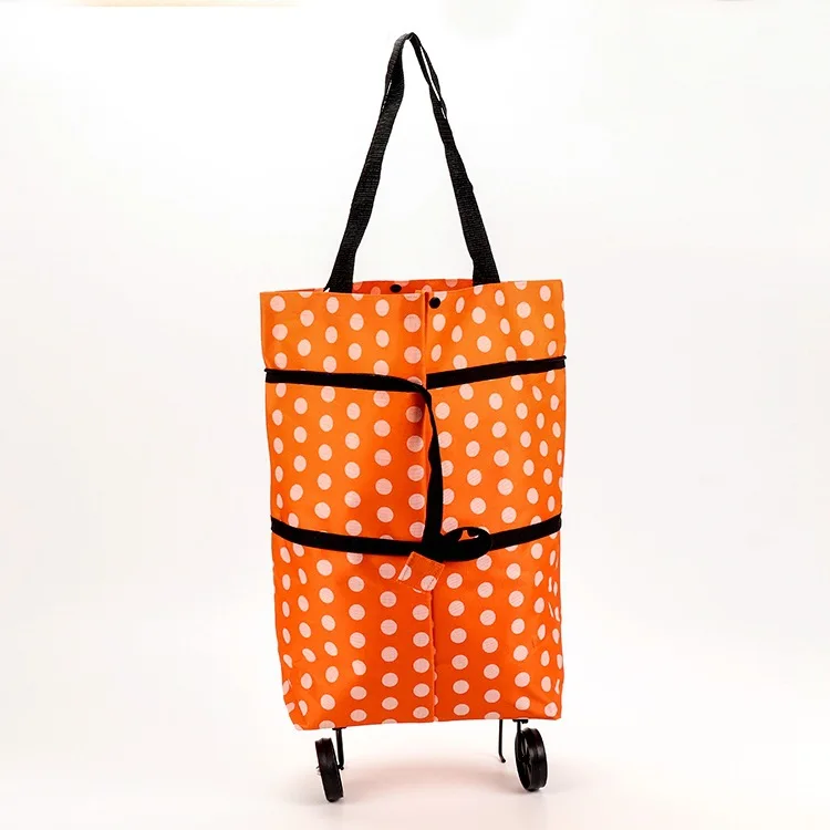 

High Quality green foldable portable folding vegetable folding wheeled rolling shopping trolley cart bag with wheels, Red,pink,black,sky blue, orange,green