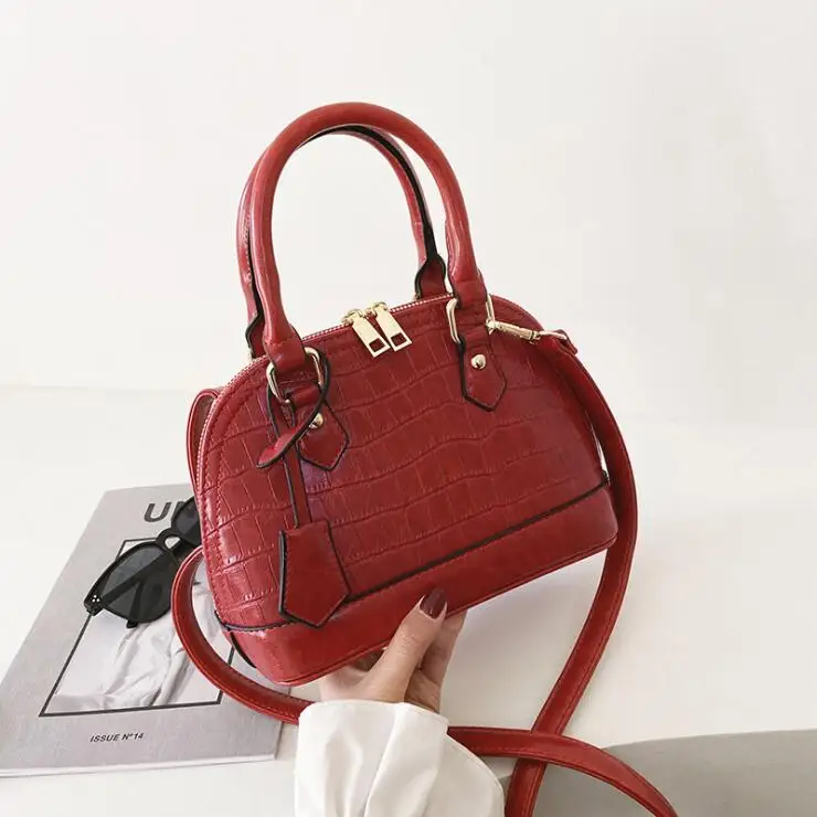 

2021 Wholesale fashion ladies hand bags Classic Boston bag for women crossbody messenger sling bag, 6 color