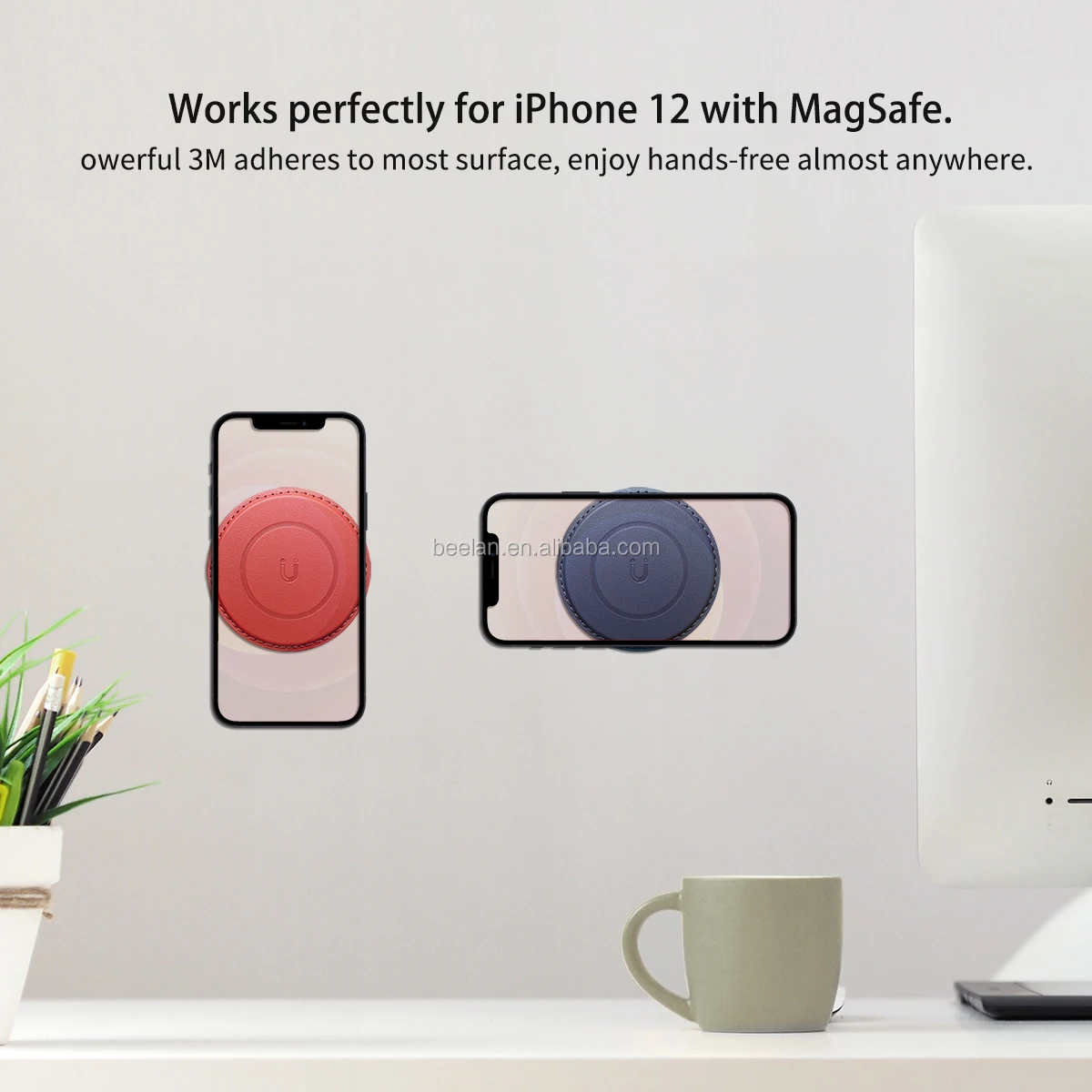 Universal Multifunctional Fridge Wall Phone Holder Stand Mobile Pad