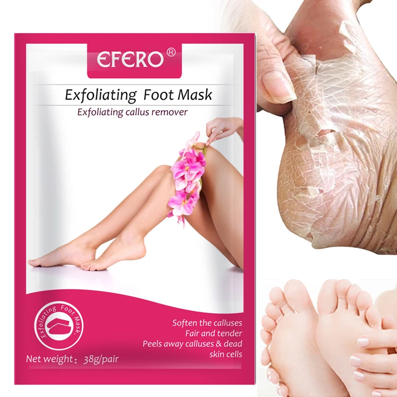 

EFERO Rose Serum Exfoliating Foot Mask Repair Nursing Feet Socks Feet Mask Remove Dead Skin Heels Peeling Foot Cream