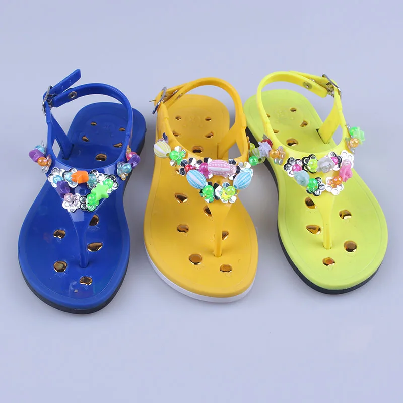 

Children Flat pvc Girl Kid Sandals For Summer, Customized color