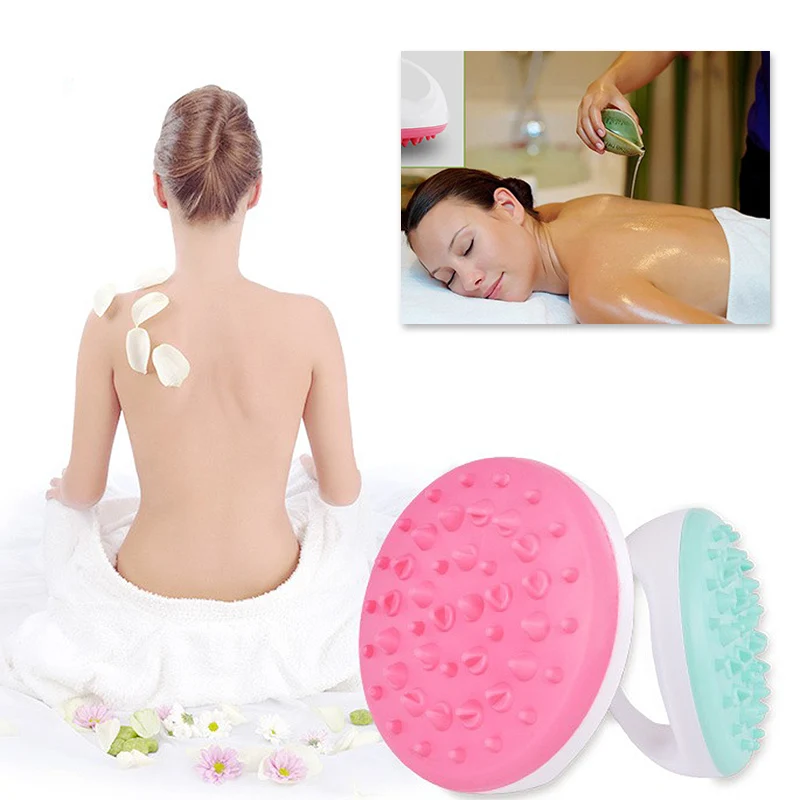 

Home Use Beauty Personal Care Silicone Bath Brush Remove Toxins Relax Relieve Stress Bath Body Massager Bath Body Brush, Pink / blue / green