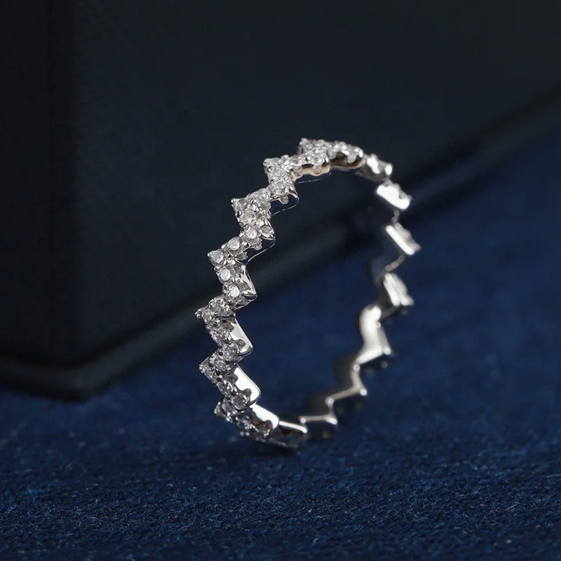 

Z-shaped Wave Women's Ring Fashion Simple Geometric Ring, Picture