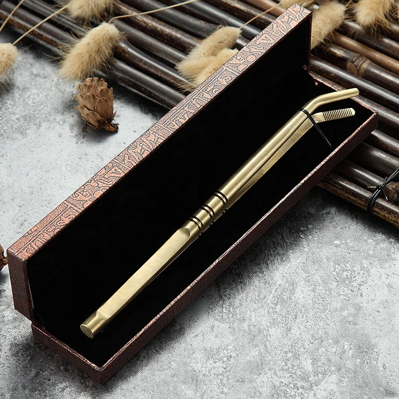 

wholesale handmade preparation tool copper metal roses accessories tea tongs, Gold
