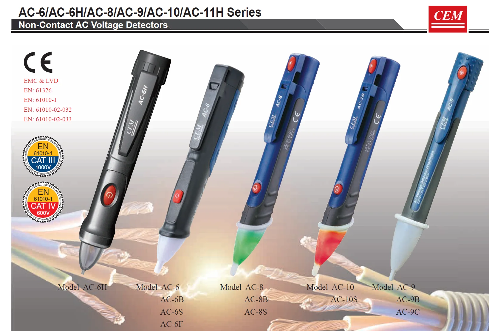 Cem Ac 6 Non Contact Ace Voltage Detectors Electrical Tester Pen Buy Non Contact Ace Voltage Detectors Electrical Tester Pen Voltage Tester Pen Product On Alibaba Com