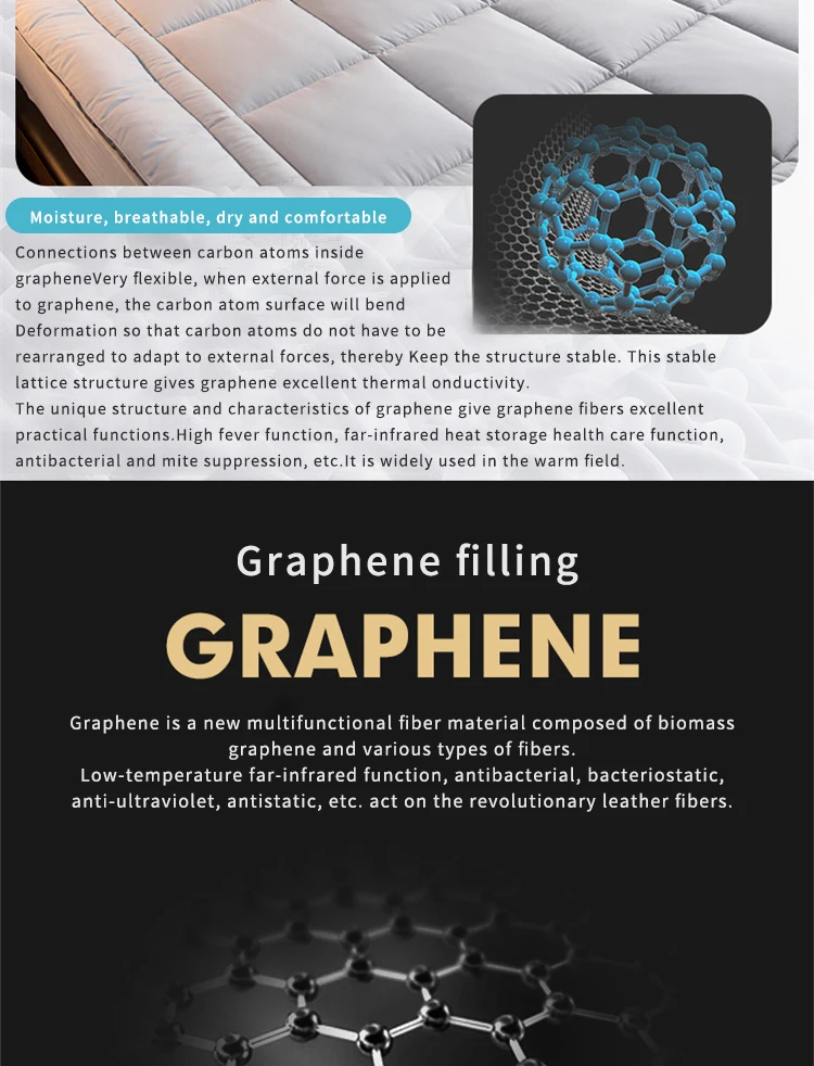 Factory Outlet Comfortable Graphene Mattress Topper Buy Graphene