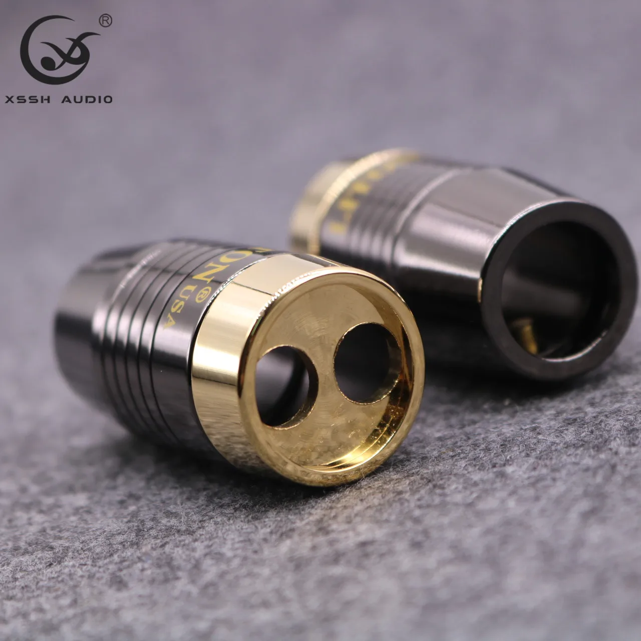 

YIVIO XSSH Hifi LITON DIY HIFI System Solid Steel Speaker Video Audio Cable Wire Pants Boots coaxial y splitter, As pcitures