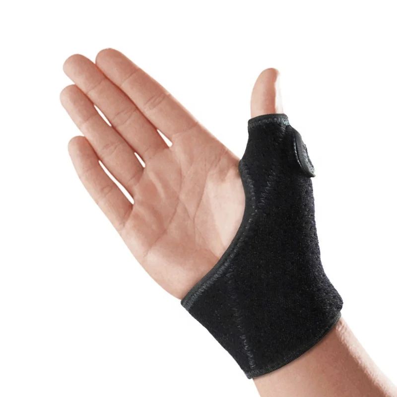 

Hot sale Medical orthopedic Adjustable breathable wrist supports Thumb brace W-1125, Black wrist brace