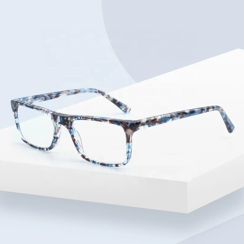 

Cheap Classic Black Square Vintage High Quality Square Acetate Frames Eyewear Optical Glass Glasses