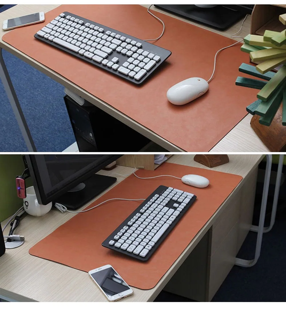 Wholesale Leather Desk Mat Paper Writing Pad Mouse Mat For Conference