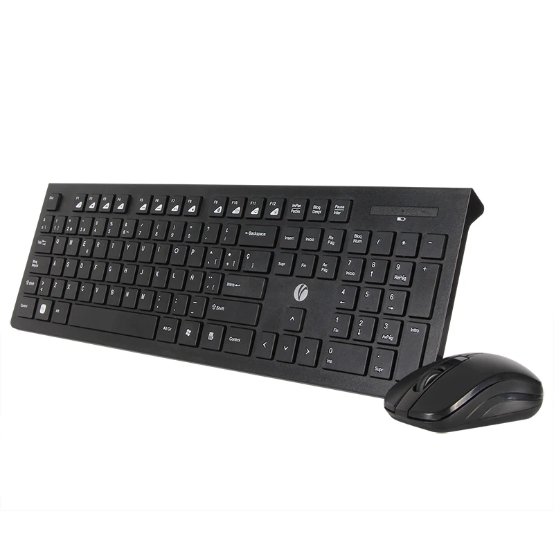 

Big Discount Computer Spanish Wireless Keyboard Mouse Combo Ergonomics for Latin America