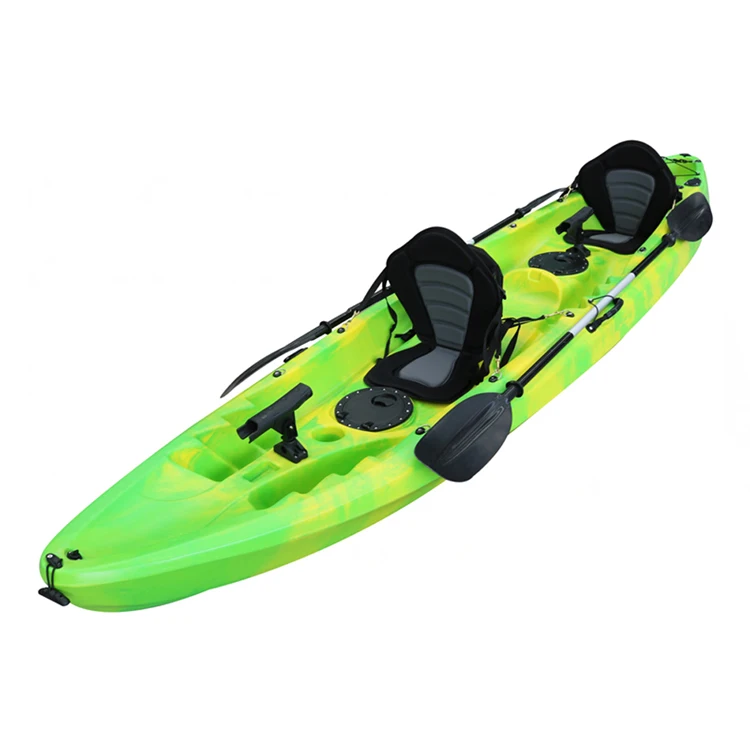 

2+1 sit on top family fishing kayak double kayak for sale, Red, yellow etc, as your needs