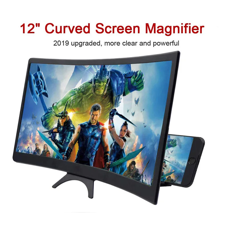 

New product ideas 2019 12 inch TV curved universal screen amplifier mobile phone magnifier for 3d smart phone screen enlarger