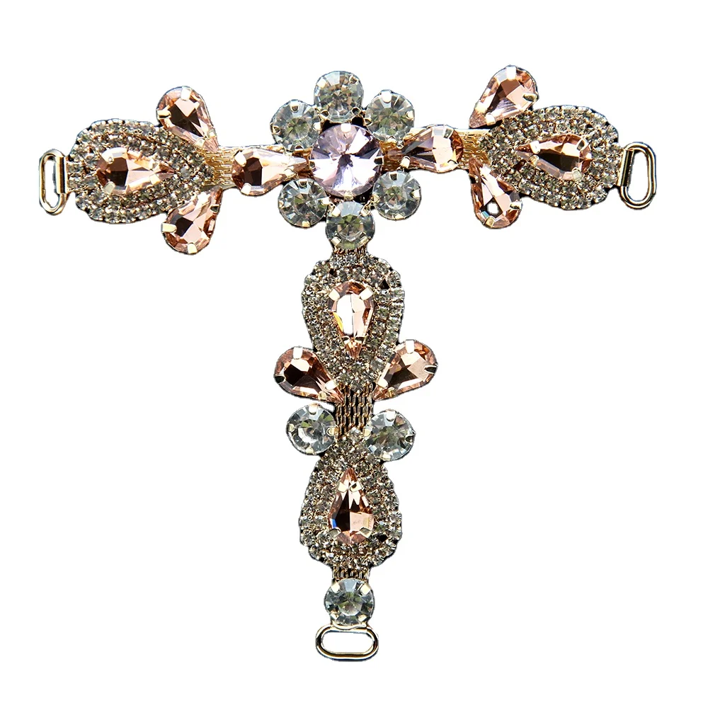 

Crystal Sandal Accessories Rhinestone Sandal Ornament Shoes Chain Decoration