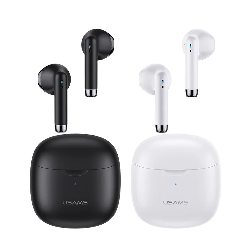 

USAMS Pocket-friendly price IA04 realme earbuds noise canceling earphone Portable earbuds wireless for running/travel/gaming, Black/white/blue