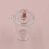 Simulation Plastic Flat Cover Tea Cup Mini Round Lid Drink Cup Diy Food Play Cup Keychain with Silicon Straws