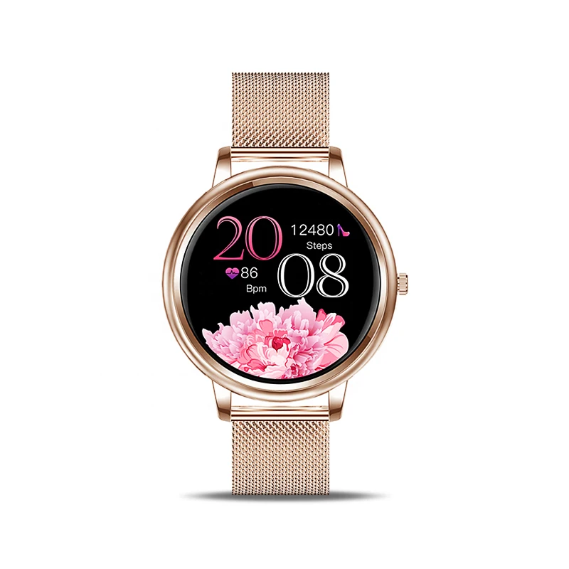 

2021 Ultra-thin full Touch Screen 10.2mm Women's Smart Watch MK20 for Women Girls IOS Android Smartwatch waterproof