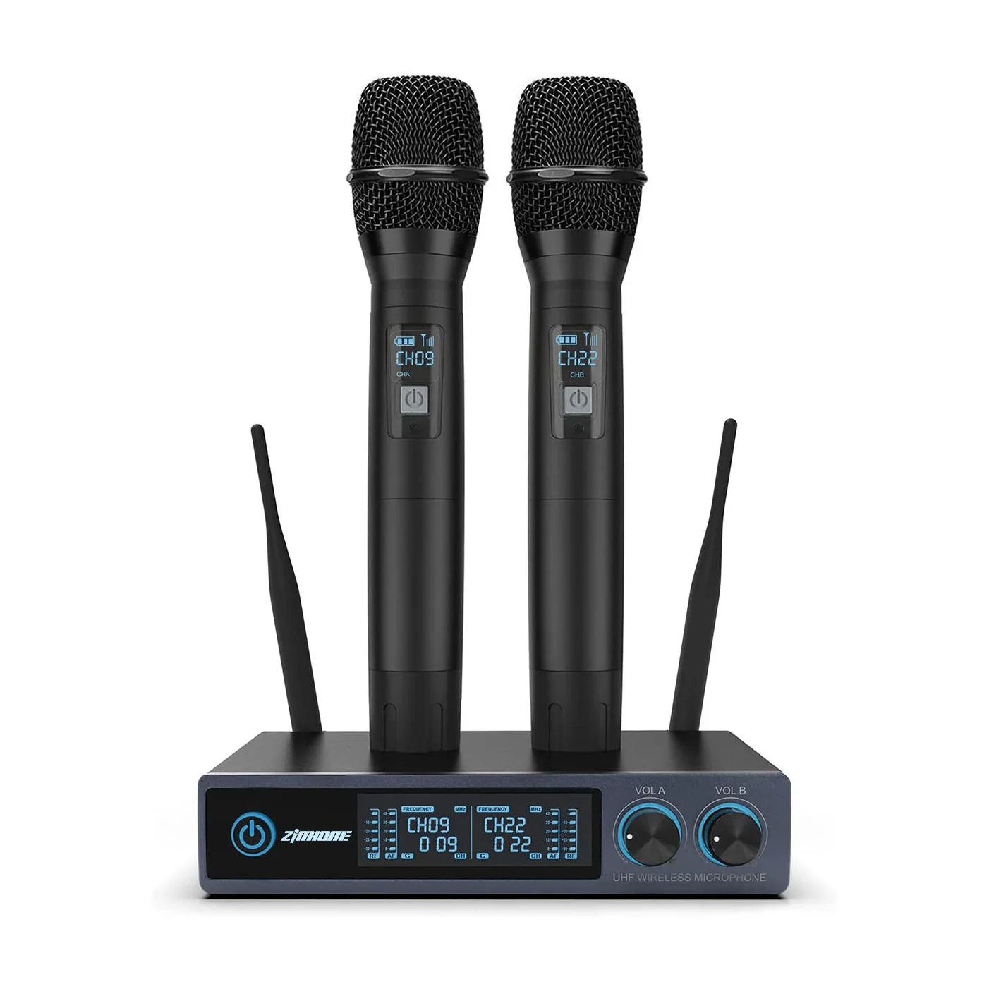 

Bulk TONOR TW-820 Hot Sales Professional UHF Handheld True Diversity Karaoke Wireless Dynamic Microphone, Black color