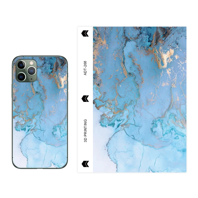 

Hot Sale Marble Back Skin Wrap Screen Protector Phone Back Sticker Customized for Cutting Machine Plotter