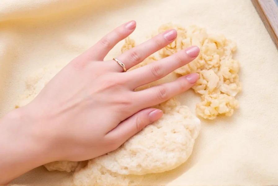 Close-up of healthy natural nails resting beside fresh ginger slices on a wooden surface, demonstrating a natural nail care approach