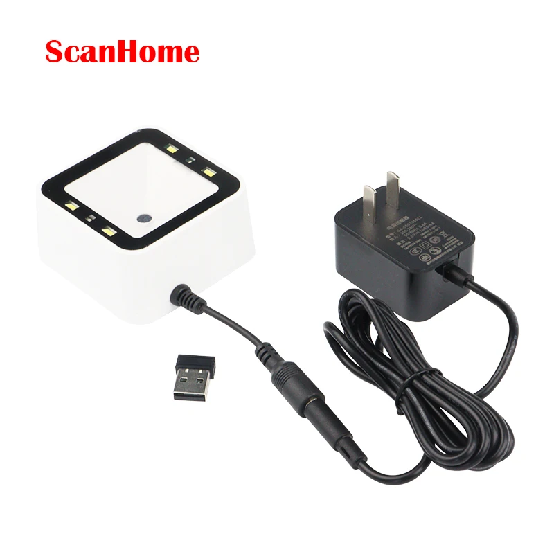 

ScanHome SH-7500-BT 2D Mini platform android Blue tooth Wireless barcode scanner, White color