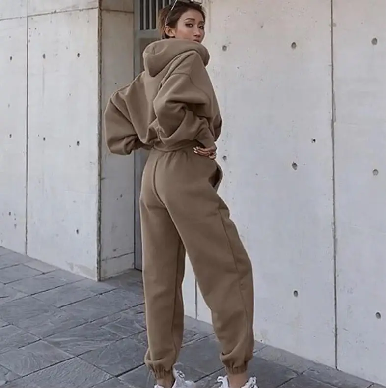 

2020 New Style Autumn and Winter Women New Casual Comfortable Sweater Coat Sports Suit Women