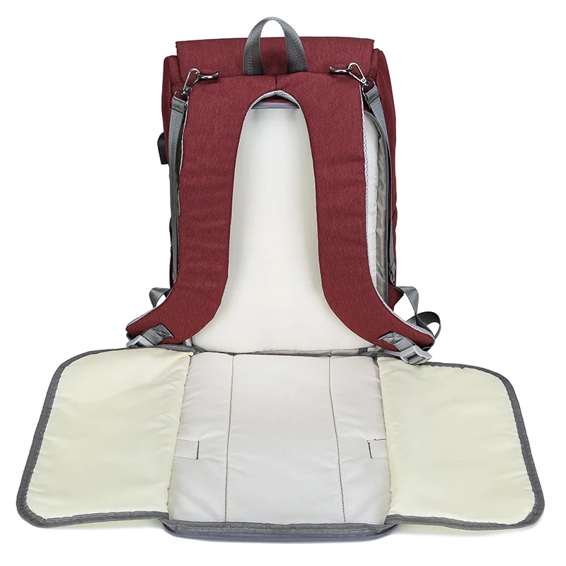 

Fantastick Unisex Casual Mommy Feeding Bottle Backpack can sit baby