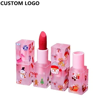 

Christmas deer customized logo private label long lasting waterproof moisturizing oem 100% vegan/cruelty free matte lipstick