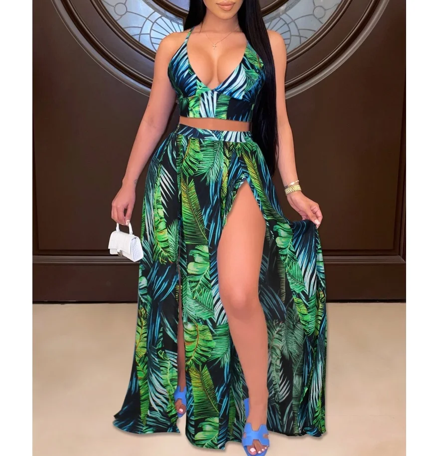 

2021 wholesale women new sexy fashion flora maxi dress long dress ZS_G0384