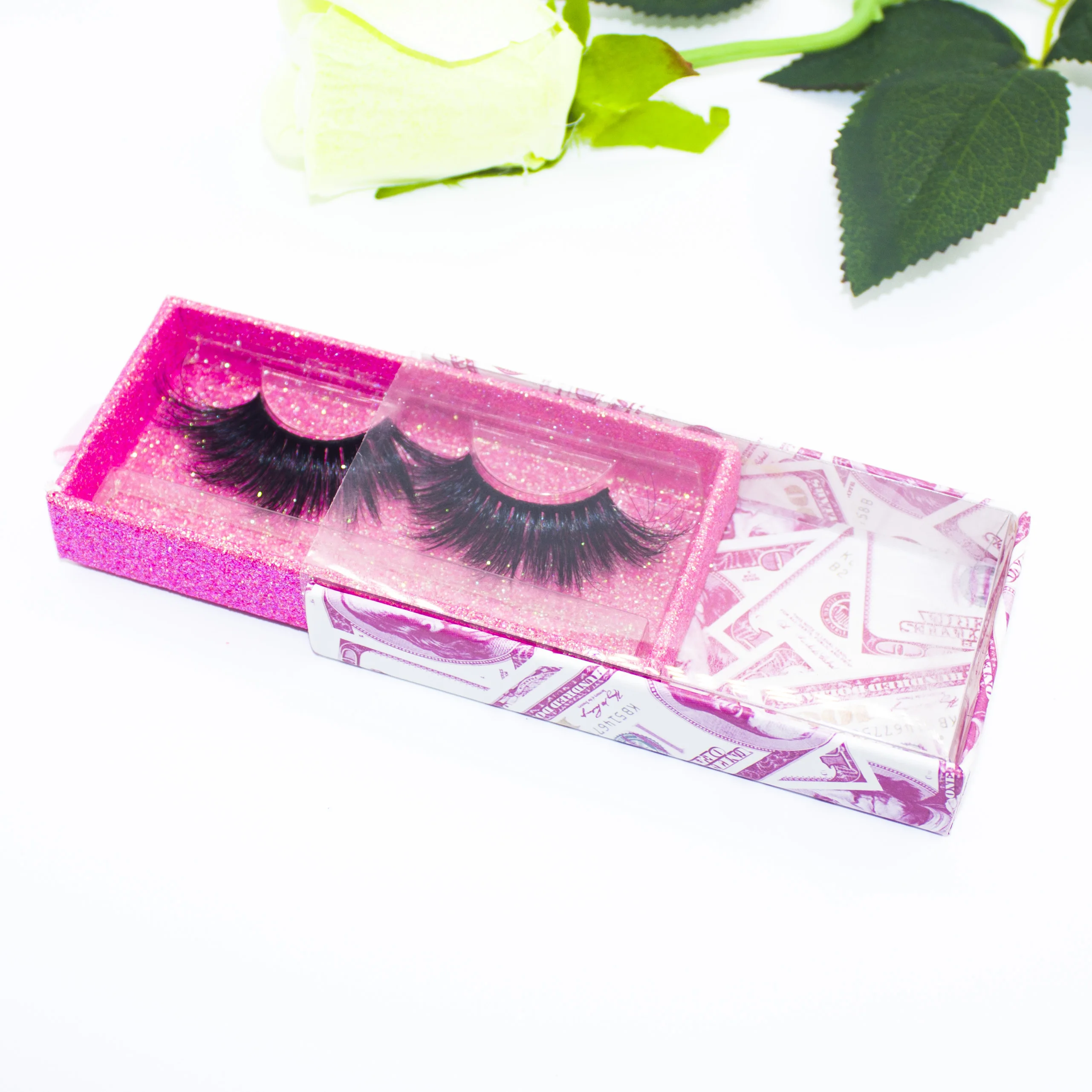 

Wholesale handmade 22mm 3D Eyelashes Mink Lashes with Customized Box