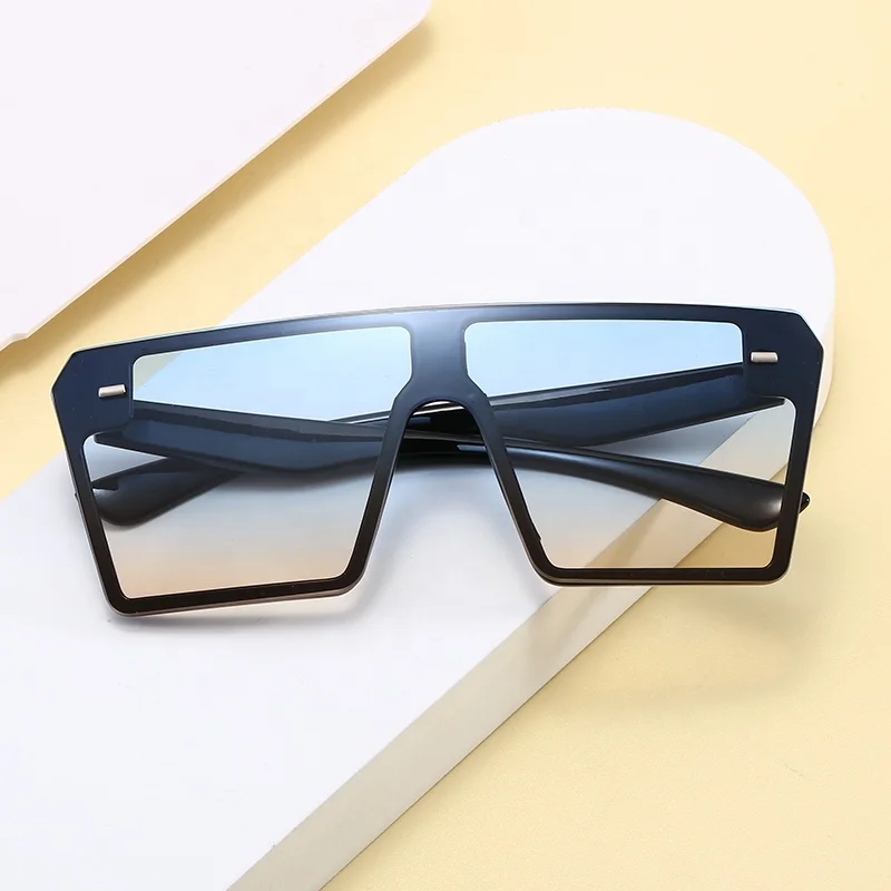 

Superhot Eyewear 10063 Fashion 2020 Vintage Mono Lens Sun glasses Shades Flat Top Square Sunglasses