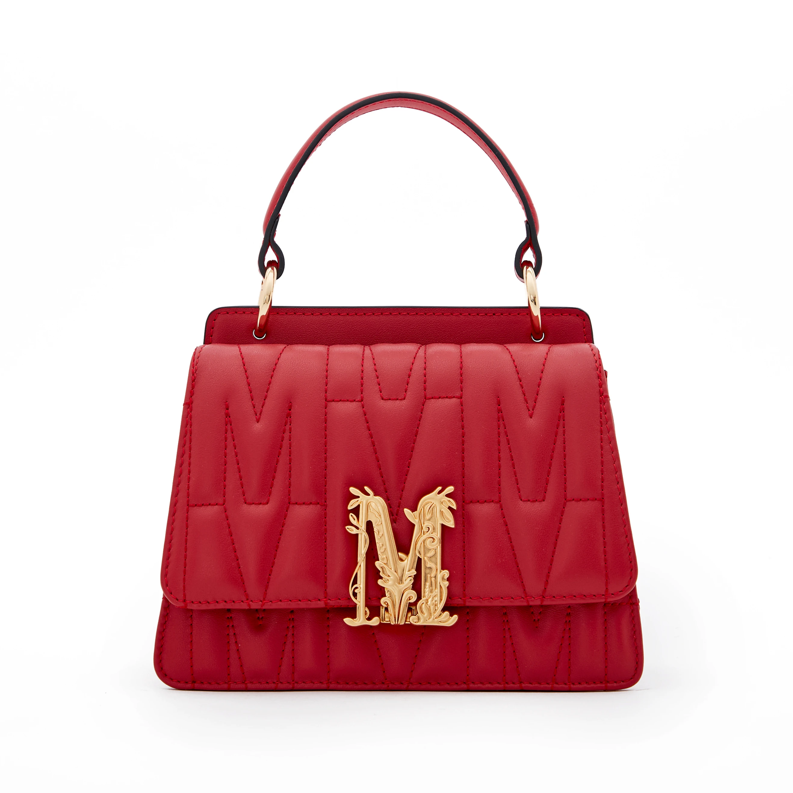 

2021 women classic double bag high-quality first layer cowhide banquet handbags, Red