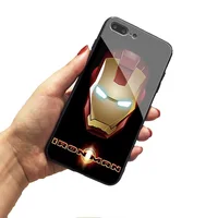 

custom picture amazon smooth Toughened glass mobile phone case movie marvel the avengers spider game protective phone case