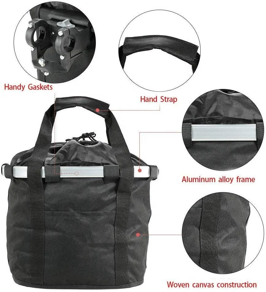 
Folding Small Pet Cat/Dog Carrier Front Bicycle Basket Quick Release Easy Install Cycling Bag Mountain bike/bicycle 