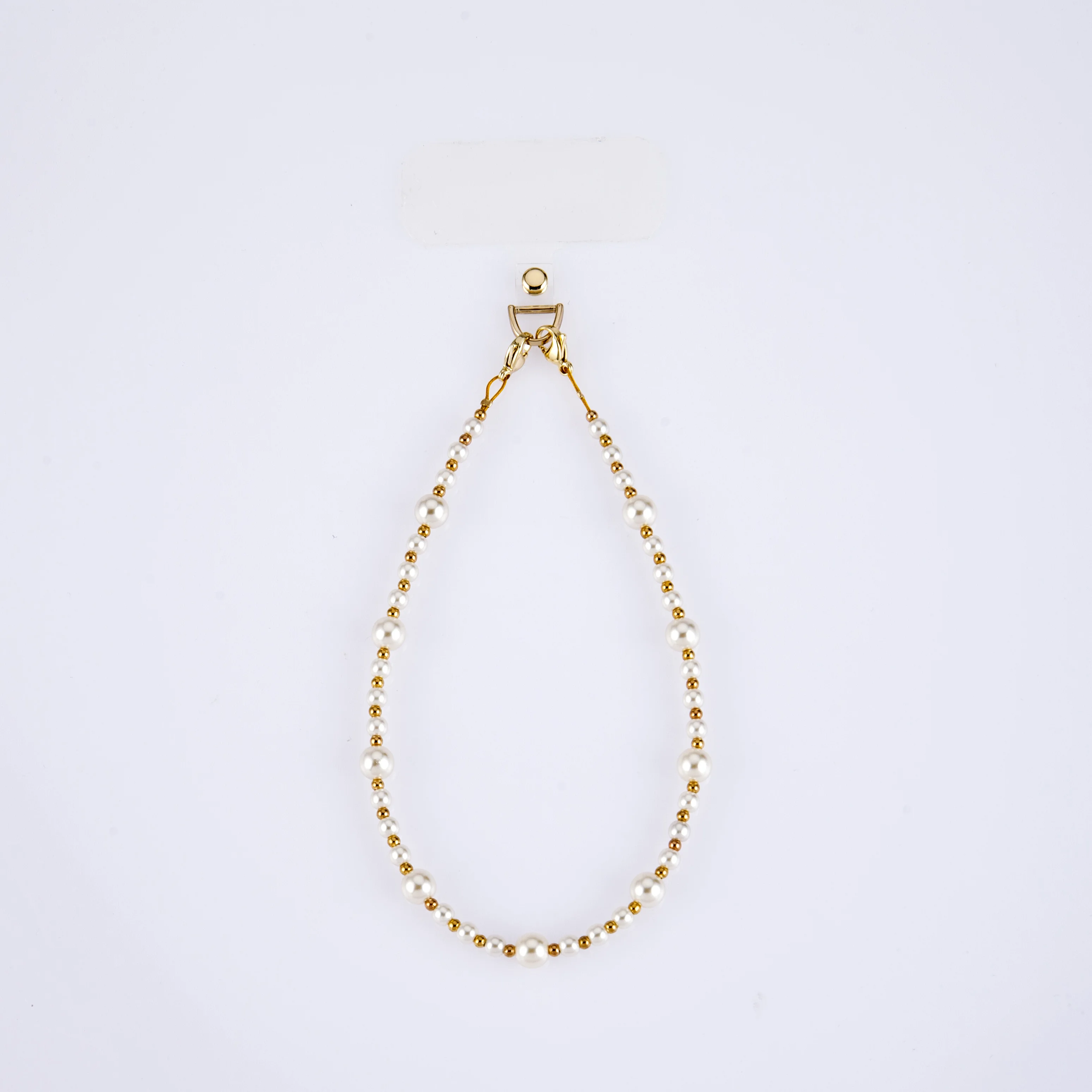 Exquisite and Elegant Stargazer Beaded Pearl Style Mobile Phone Lanyard and Mobile Phone Wrist Strap