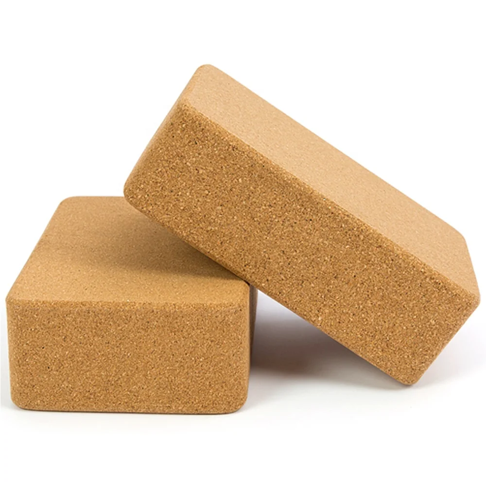 

TY high-quality cork brick high-density yoga block household stretching auxiliary fitness exercise indoor fitness equipment, Custom colors